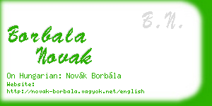 borbala novak business card